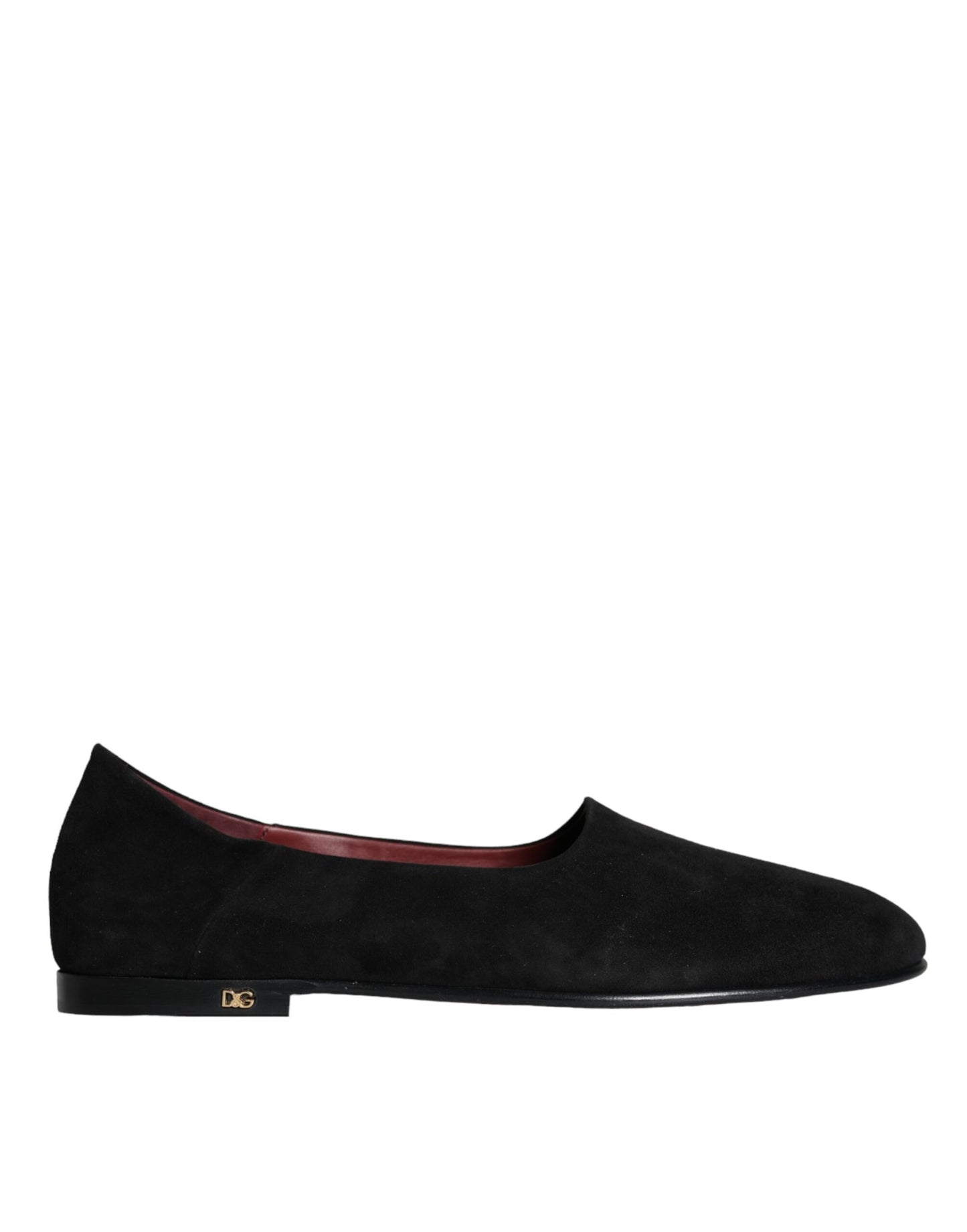 Dolce & Gabbana Black Suede Loafers Formal Slip On Shoes