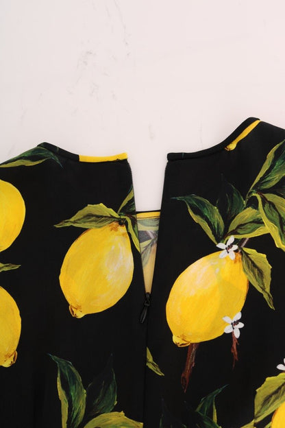 Dolce & Gabbana Sicilian Lemon Print Silk Blouse