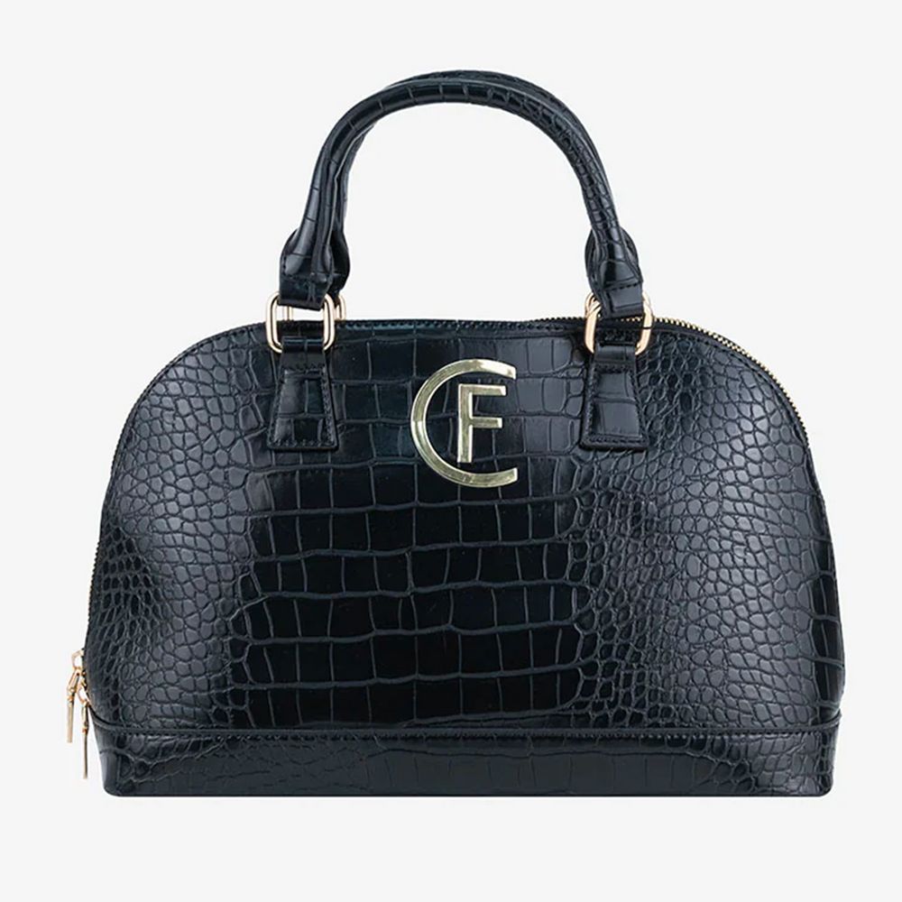 CRISTINAEFFE Black Artificial Leather Women Handbag