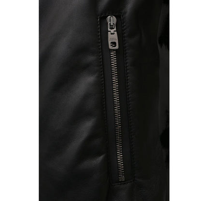 Dolce & Gabbana Black Leather Di Lambskin Jacket