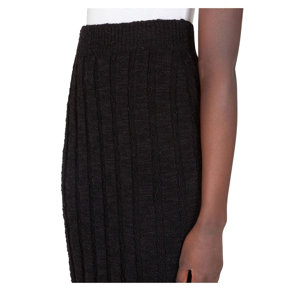 Dolce & Gabbana Black Wool Vergine Skirt