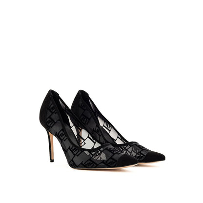 Elisabetta Franchi Black Nylon Pump