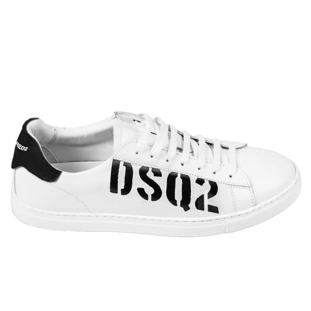 Dsquared² White Leather Di Calfskin Sneaker