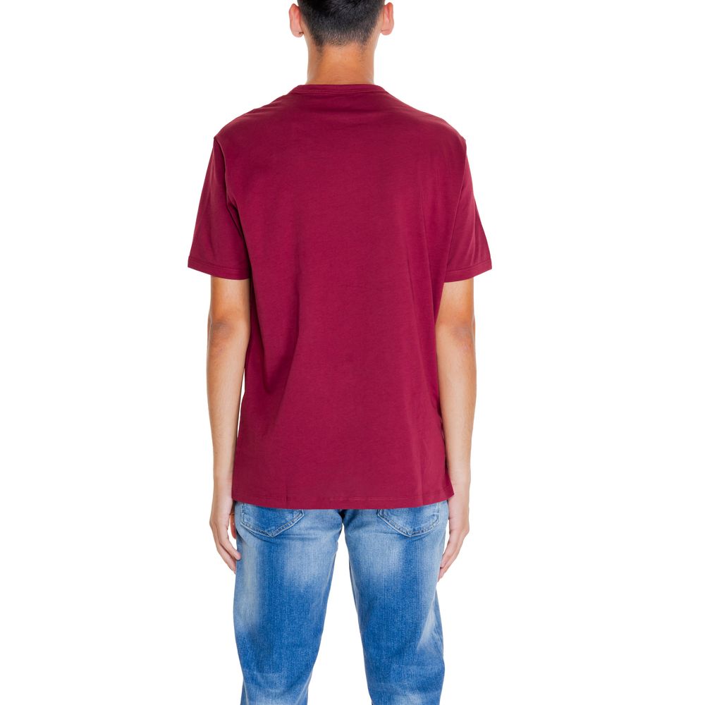 Armani Exchange Bordeaux Cotton T-Shirt