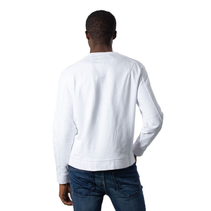 Armani Exchange White Cotton Sweater