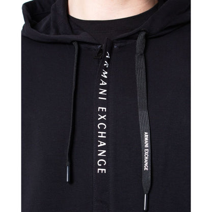 Armani Exchange Black Cotton Sweater