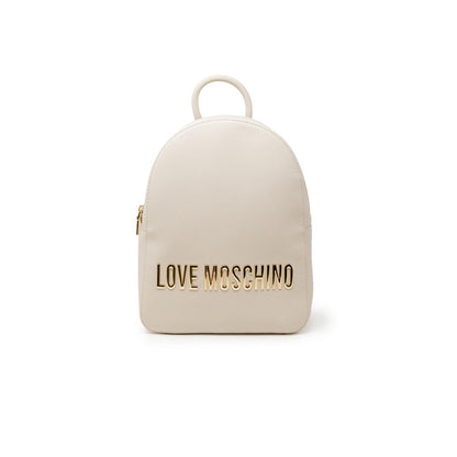 Love Moschino Beige Polyethylene Backpack