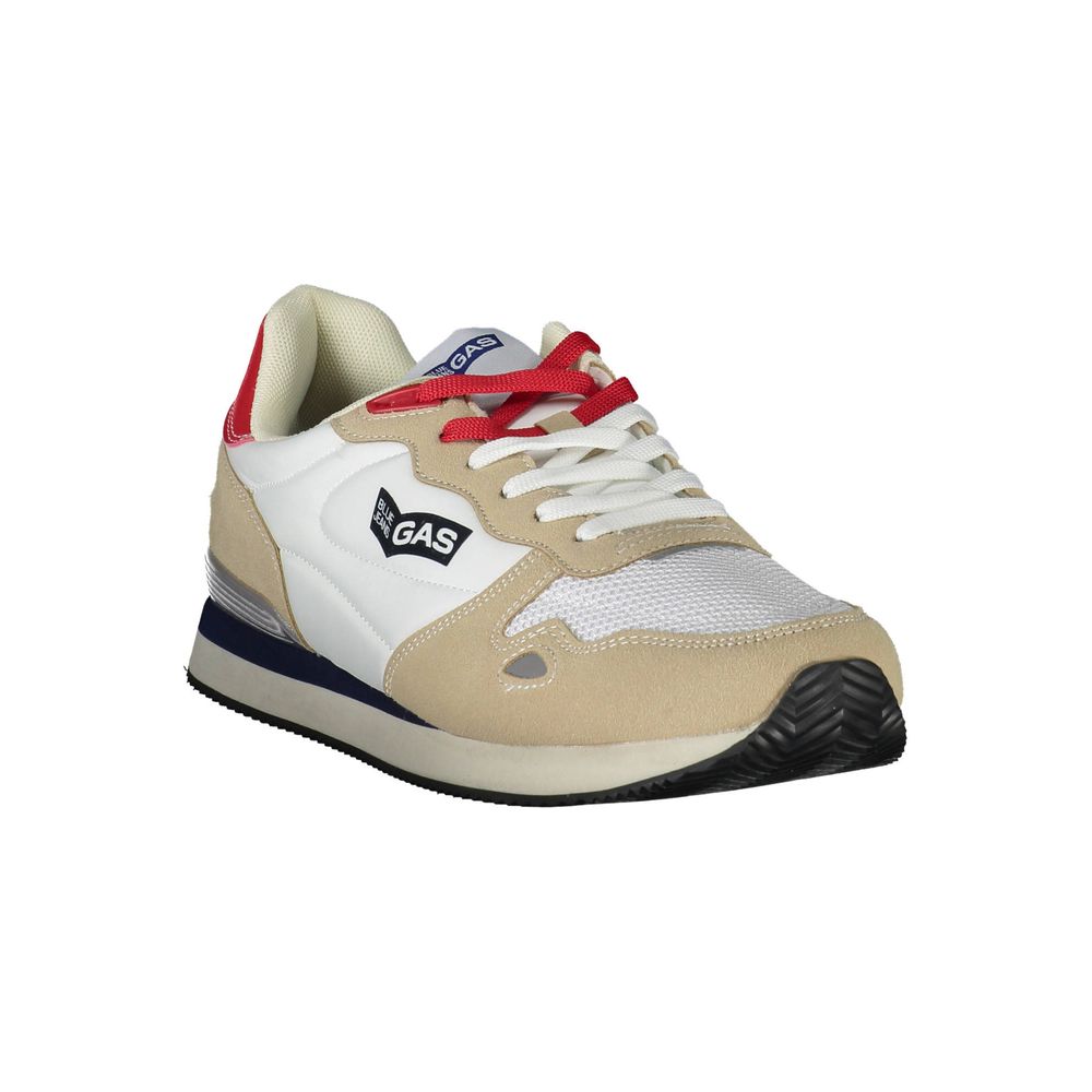 Gas White Polyester Sneaker