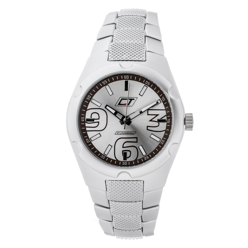 Chronotech Silver Steel Watch