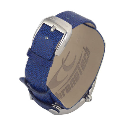 Chronotech Blue Leather Watch