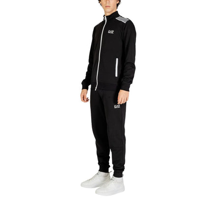 EA7 Emporio Armani Black Cotton Sweatsuit