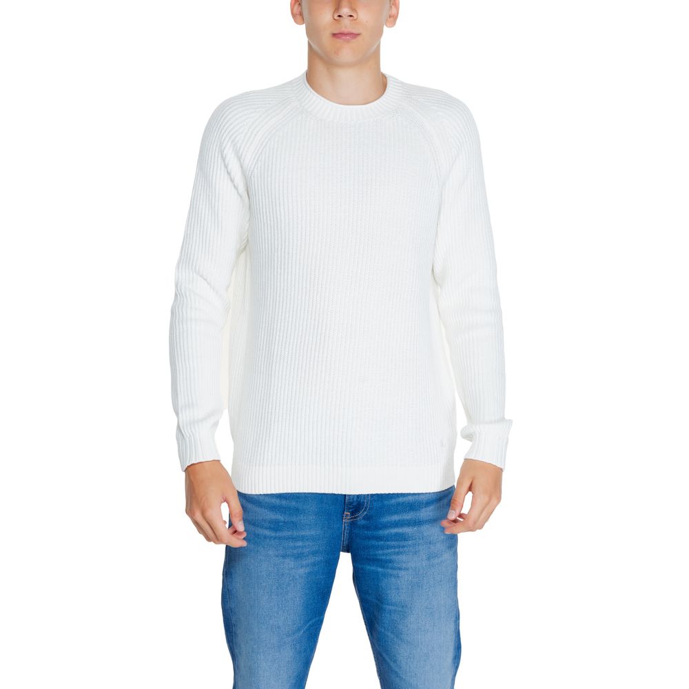 Calvin Klein Jeans White Organic Cotton Sweater