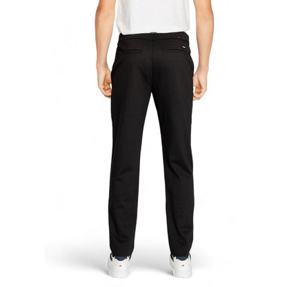 Calvin Klein Black Recycled Polyester Jeans & Pant