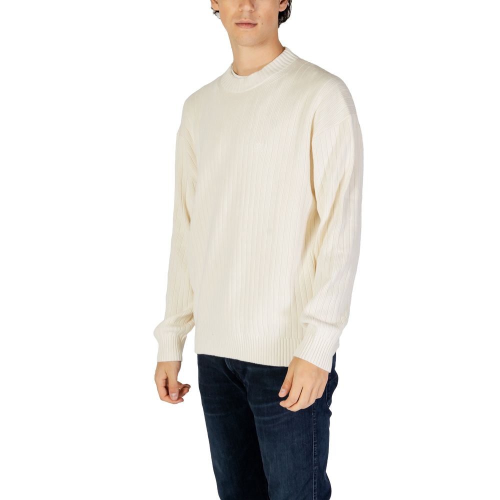 Calvin Klein Jeans Cream Cotton Sweater