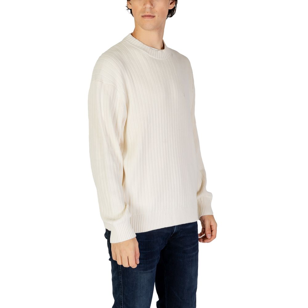 Calvin Klein Jeans Cream Cotton Sweater