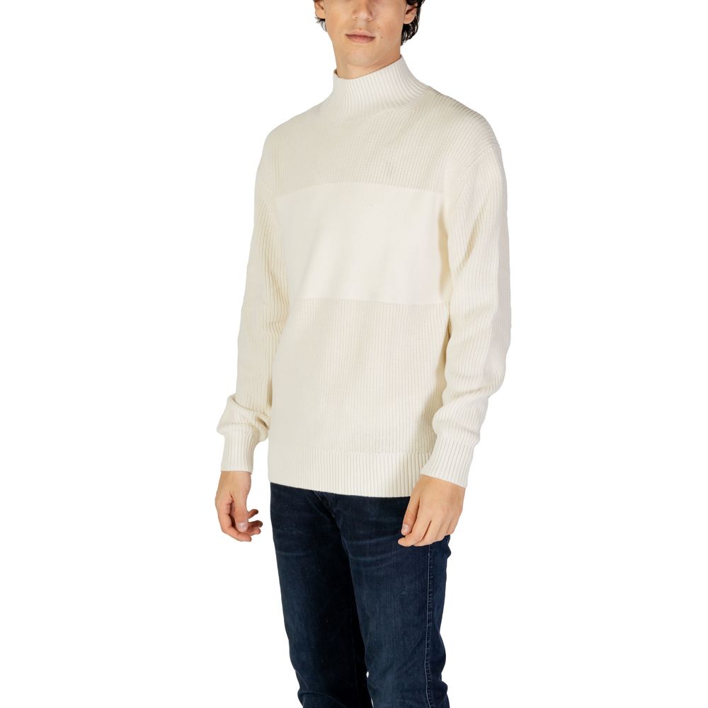 Calvin Klein Jeans Cream Cotton Sweater