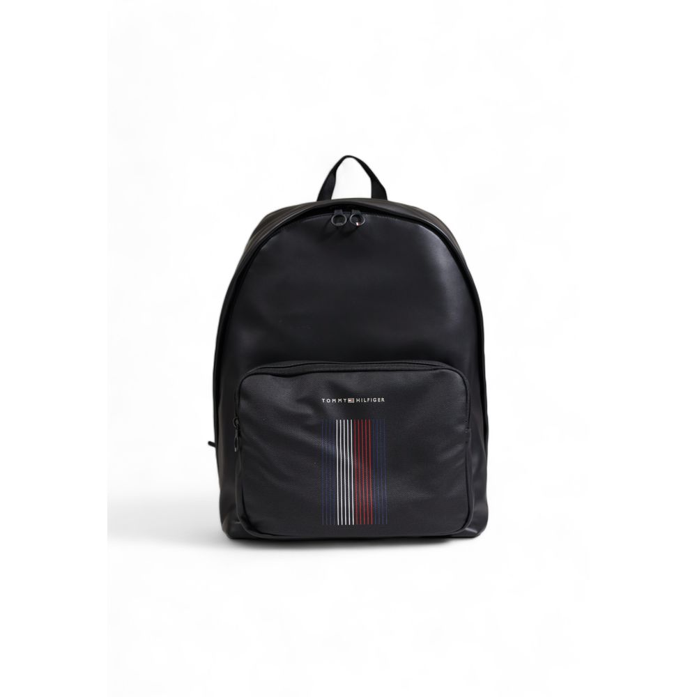 Tommy Hilfiger Black Polyethylene Backpack