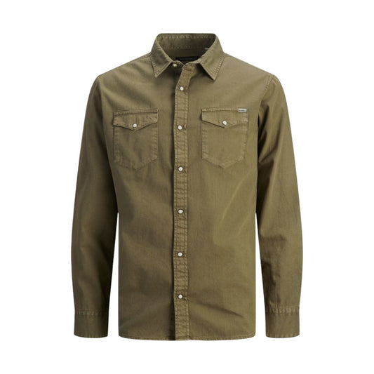 Jack Jones Green Jeans Shirt