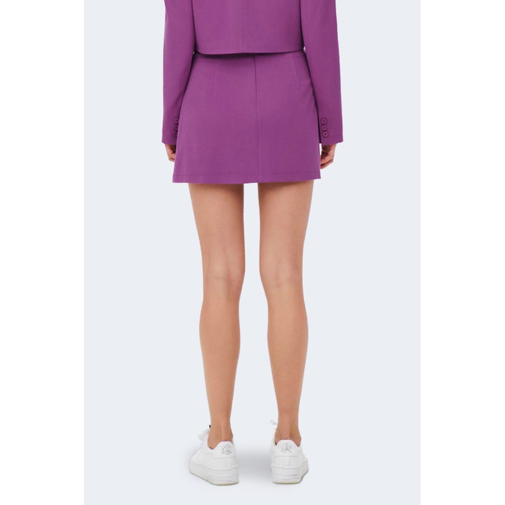 Only Purple Polyester Skirt