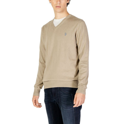 U.S. POLO ASSN. Beige Cotton Sweater