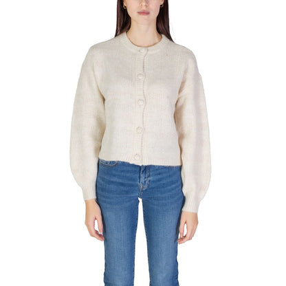 Only Beige Recycled Polyester Cardigan