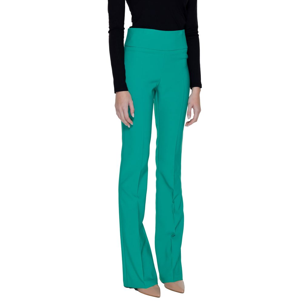 Sandro Ferrone Green Polyester Jeans & Pant