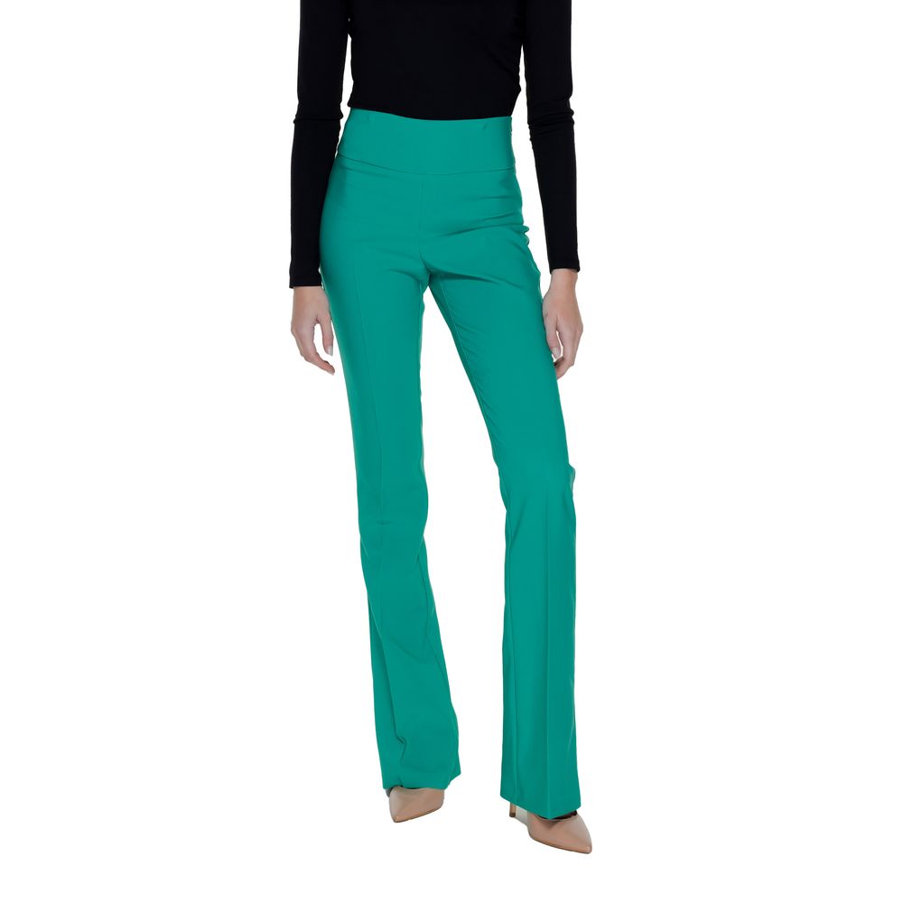 Sandro Ferrone Green Polyester Jeans & Pant