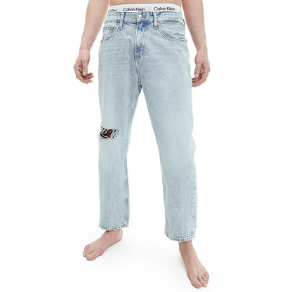 Calvin Klein Jeans Light Blue Cotton Jeans & Pant