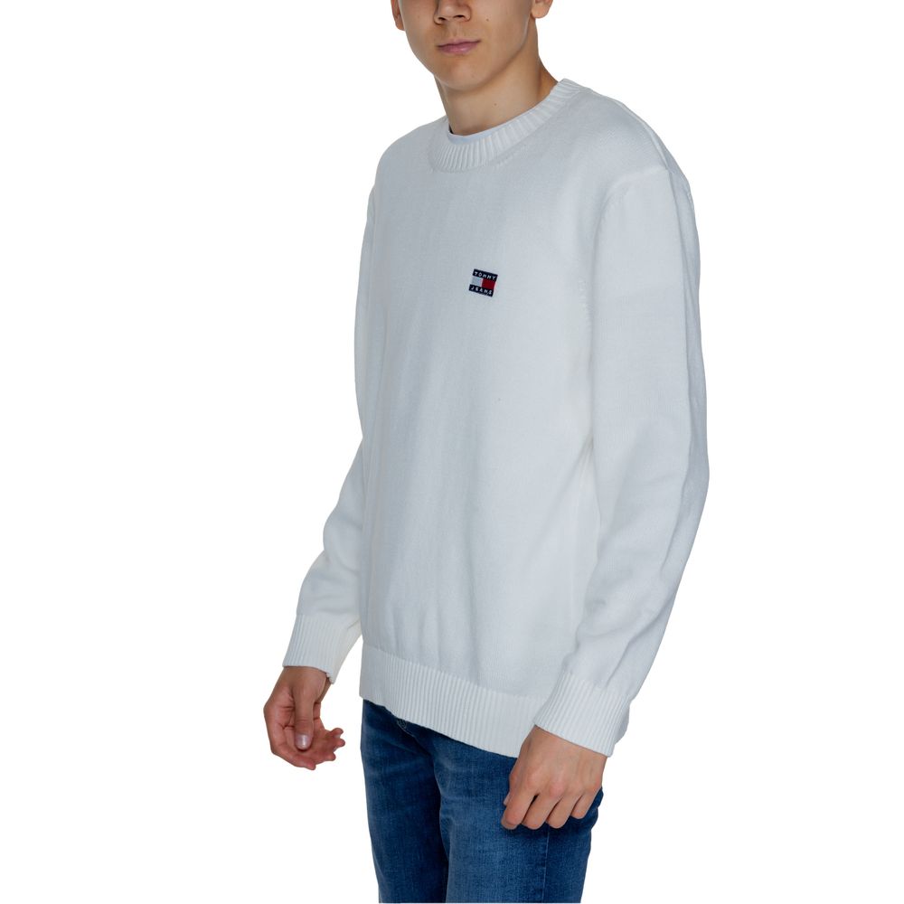 Tommy Hilfiger Jeans White Cotton Sweater