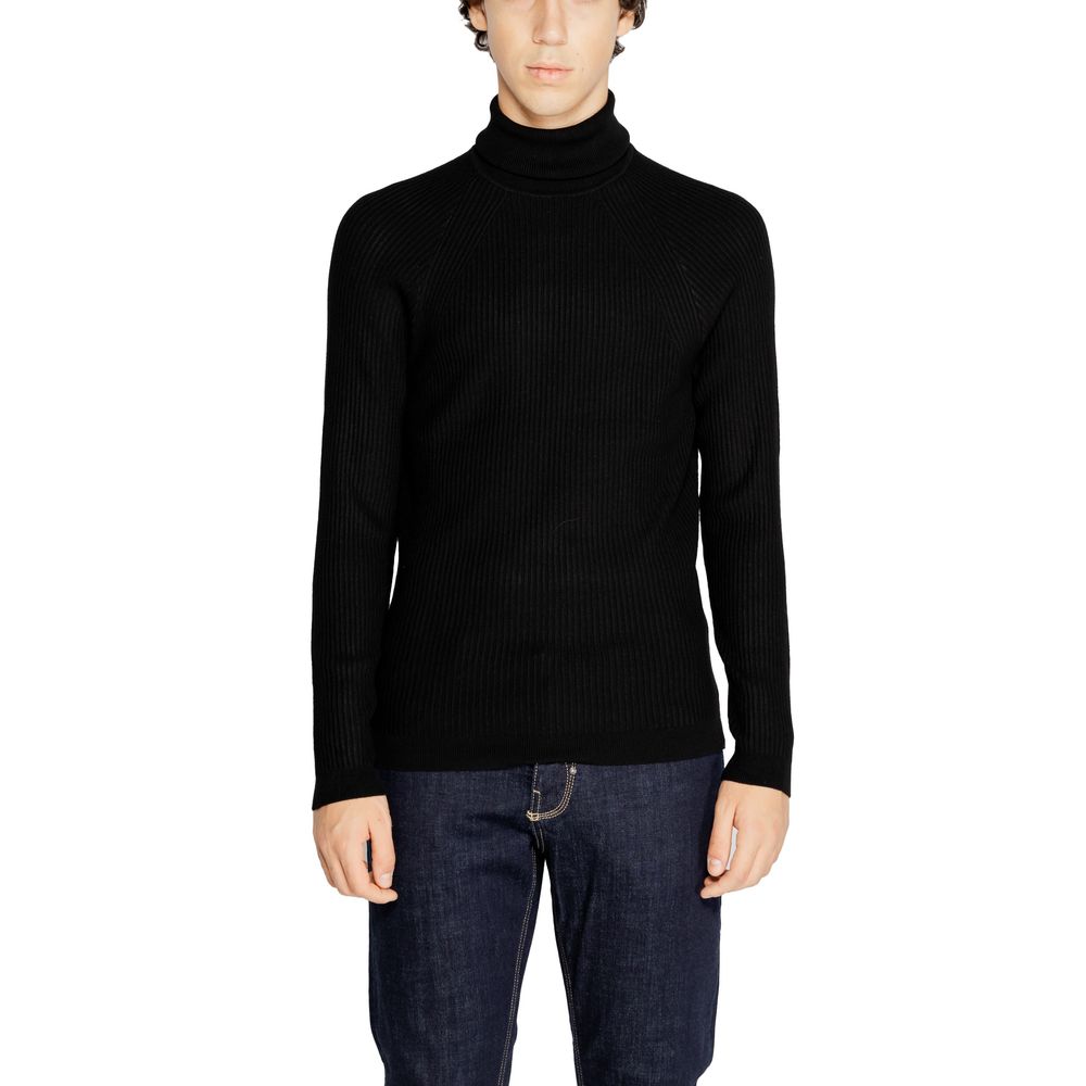 Antony Morato Black Viscose Sweater