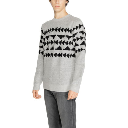 Antony Morato Gray Acrylic Sweater