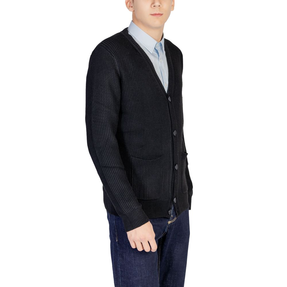 Antony Morato Black Polyester Cardigan