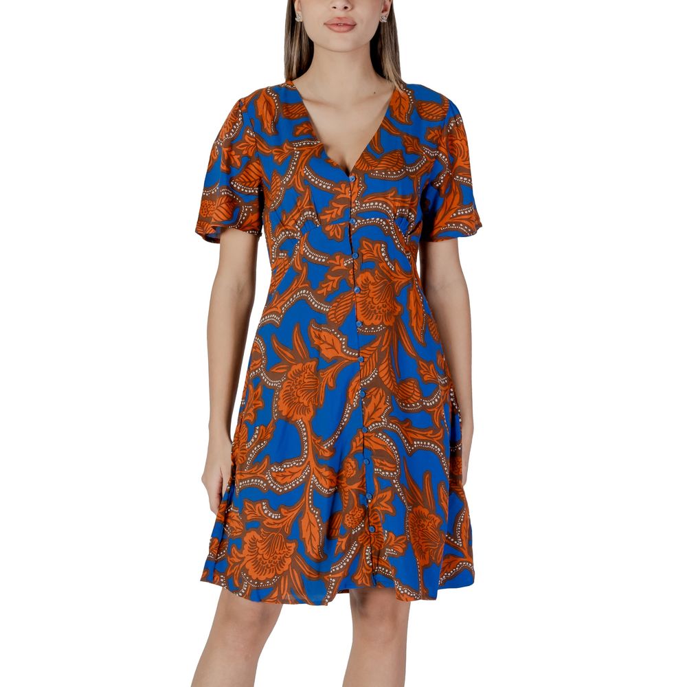 B.Young Blue Viscose Dress