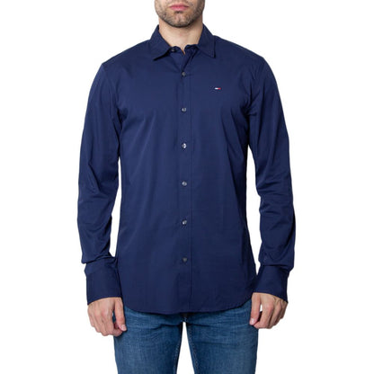 Tommy Hilfiger Jeans Blue Cotton Shirt