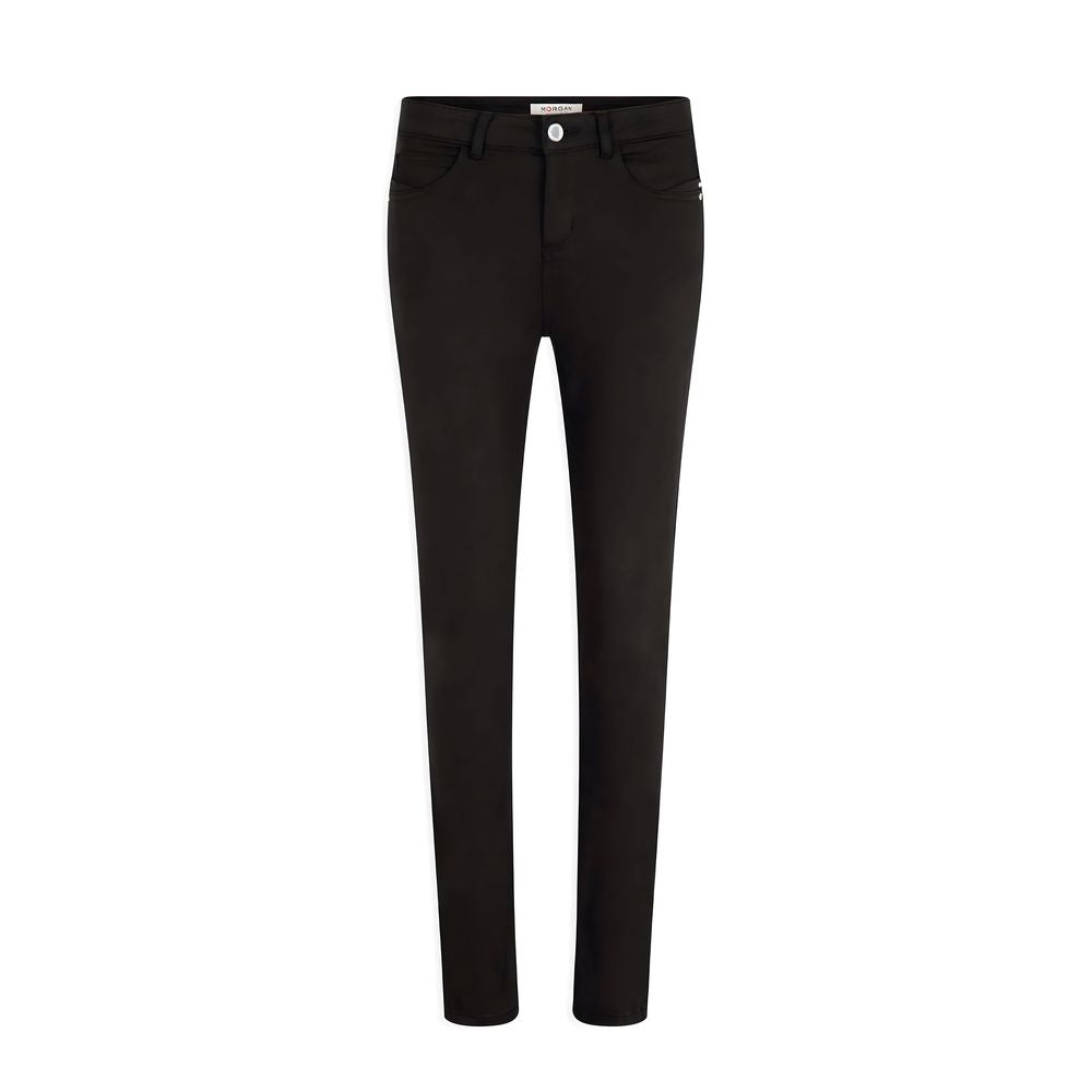 Morgan De Toi Black Cotton Jeans & Pant