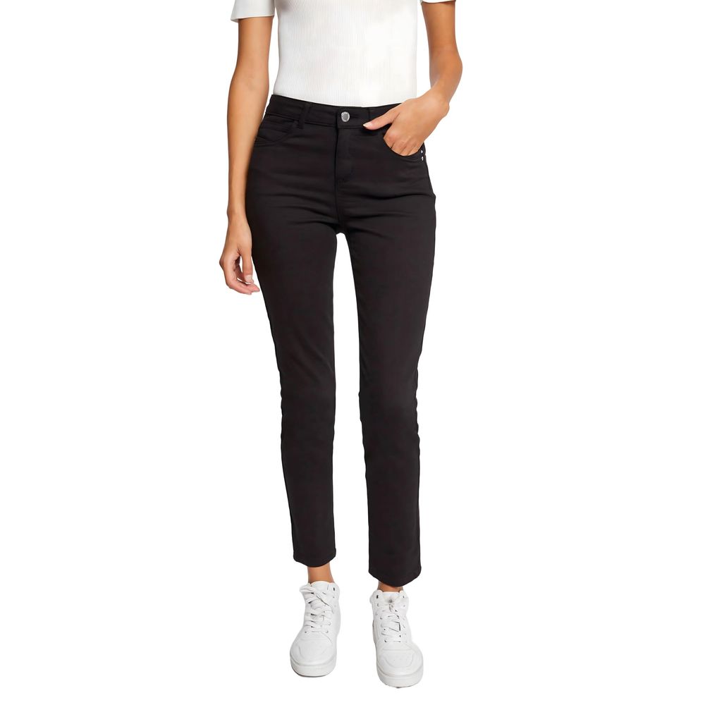 Morgan De Toi Black Cotton Jeans & Pant