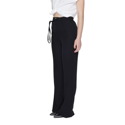 Sandro Ferrone Black Polyester Jeans & Pant