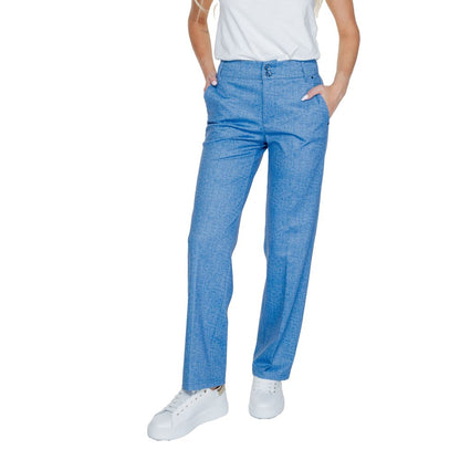 Street One Blue Polyester Jeans & Pant