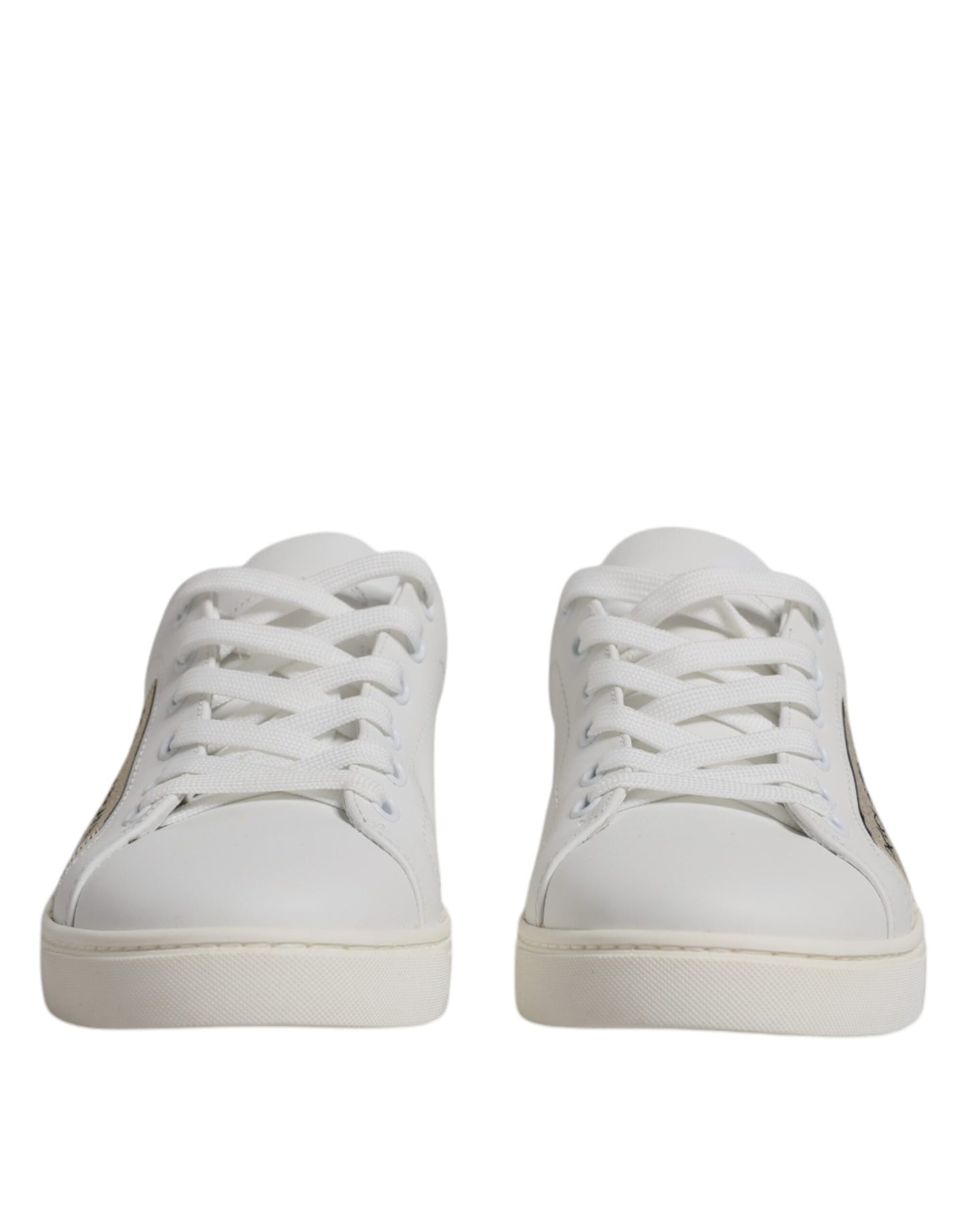 Dolce & Gabbana White London Calf Leather Sneakers Shoes