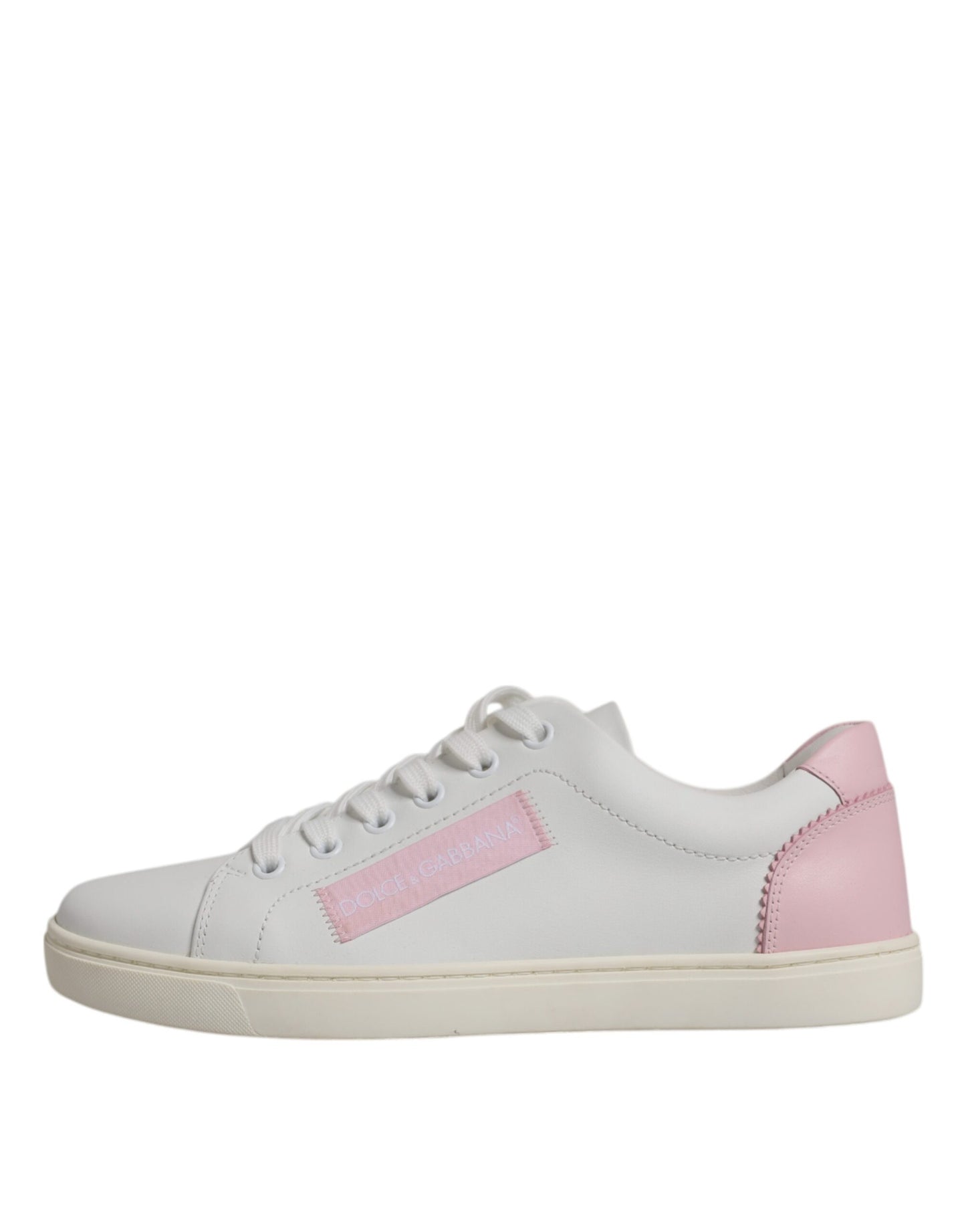 Dolce & Gabbana White Classic Calf Leather Sneakers Shoes