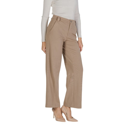 Street One Beige Viscose Jeans & Pant