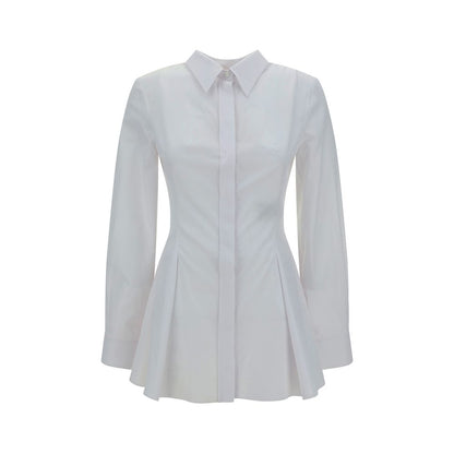 Alexander McQueen Pleatd Peplum Shirt