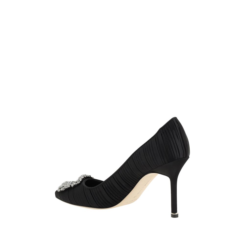 Manolo Blahnik Satin Hangisi Pumps