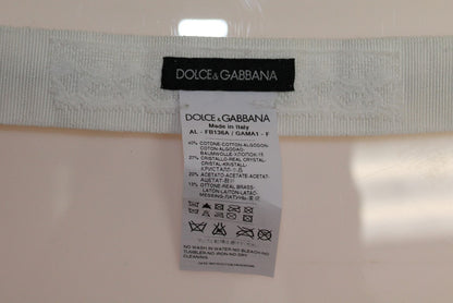 Dolce & Gabbana Elegant Crystal-Embellished Waist Belt